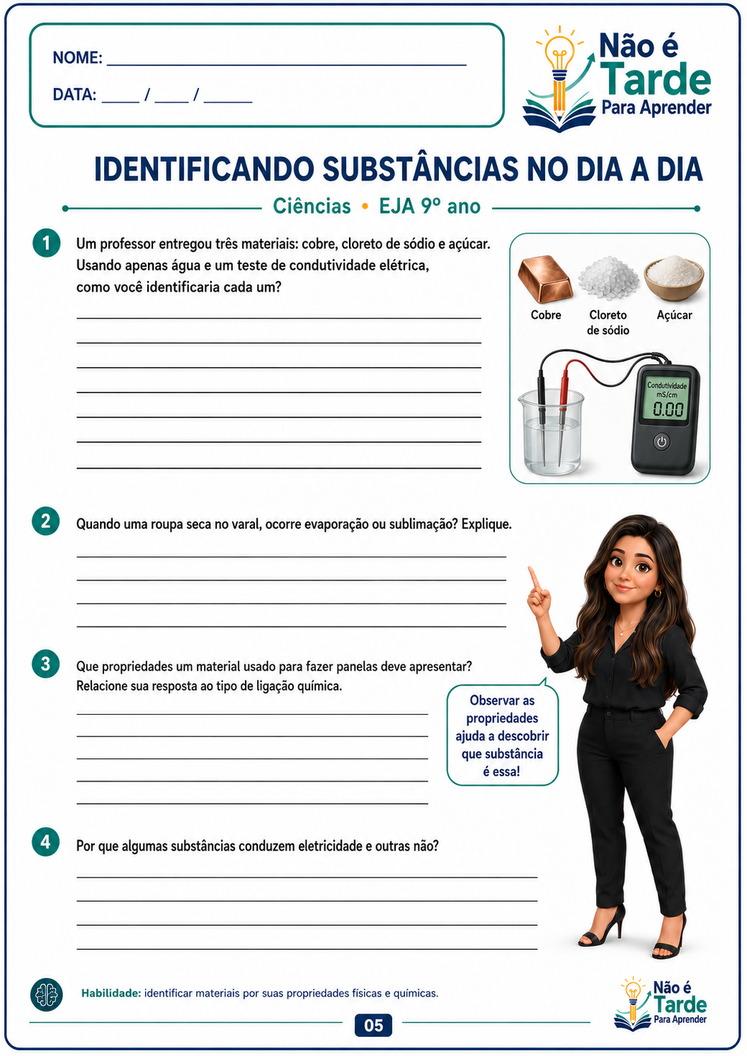 Folha de atividade EJA 6
